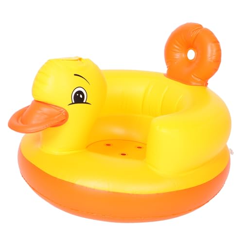 Chaise gonflable bébé en PVC jaune canard Abaodam pour le sol