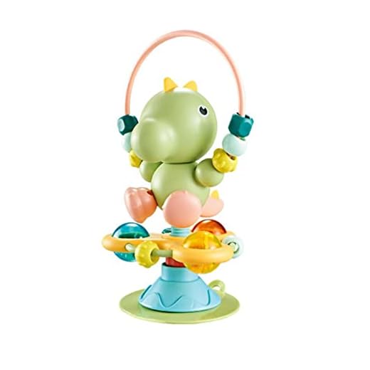 MYJA Dinosaurie baby skallror, baby skallra leksak baby skallra leksak, spädbarn skallra leksak, presentset för 3, 6, 9, 12 månaders bebisar