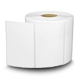 6 Rolls x OfficeSmartLabels ZE1300200 Direct Thermal Labels Zebra Compatiable Labels Stickers Barcode Desktop Printer - Size 3 x 2 Inch