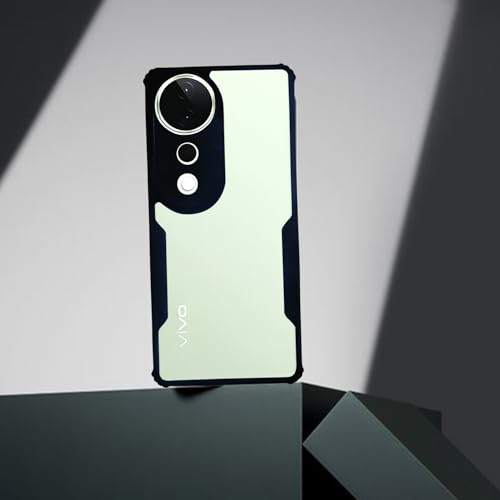 Image of AIBEX Polycarbonate Crystal Clear Back Cover Case for Vivo T3 Ultra 5G / Vivo V40 5G / Vivo V40 Pro 5G| 360 Degree Protection | Shock Proof Design | Transparent Back