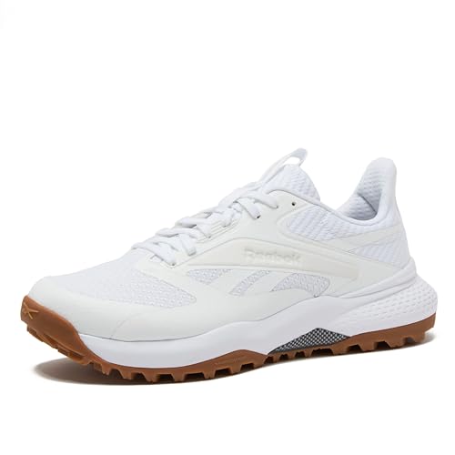 Reebok Nano Golf Spikeless Mens Golf Shoes, Footwear White/Barely Grey/Reebok Lee 3, 9 Men/10.5 Women