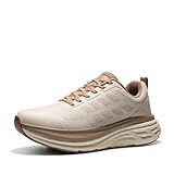 NORTIV 8 Women's Walking Shoes Cushion Running Tennis Shoes ActiveFloat Non-Slip Comfortable Breathable Workout Gym Sports Athletic Fashion Sneakers,Size 8,Beige/Khaki,SNWS245W