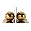 Book stopper book ends bookends 2pcs metal ball bookends desktop organizer book ends support stand holder shelf bookend home office gift accessories b  urban country home decor