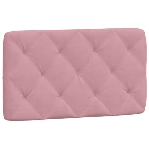 vidaXL Cabecero de Cama Acolchado Terciopelo Rosa 90 cm, Cojines de cabecero, cabecero de cojín, cabecero de Almohada...