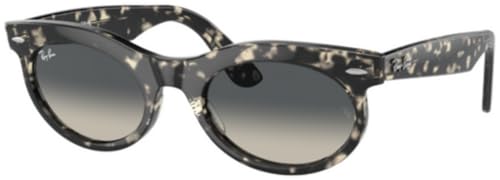 Ray-Ban RB2242 Sunglasses Bundle: RB 2242 WAYFARER OVAL 133371 Grey Havana/Grey Gradient Crystal Standard and Eyewear Cleaning Kit