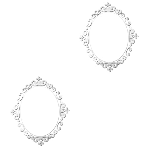 MAGICLULU 2 Piezas calcomanías de Pared de Espejo Unisexo baño sobre Espejo baldosa autoadhesiva Convexo despensa Cocina Pegatinas Pared Espejos Reflectantes Etiqueta de acrílico Bricolaje