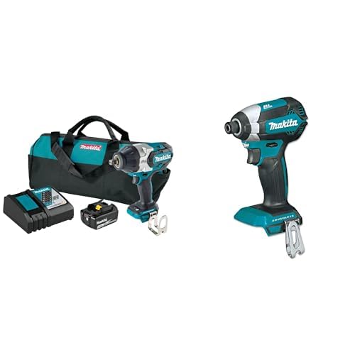 Image of Makita XWT19T 18V LXT Brushless 3-Speed 1 /2 inch Sq. Drive Impact Wrench Kit w /Detent Anvil with bonus XDT13Z 18V LXT Brushless Impact Driver
