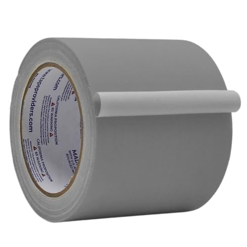 Image of WOD GTC12 Gaffer Tape, Gray Low Gloss Finish Film, 4 inch x 60 ft. (Pack of 12) Residue Free, Non Reflective Cloth Fabric, Secure Cords, Water Resistant, Photography, Filming Backdrop