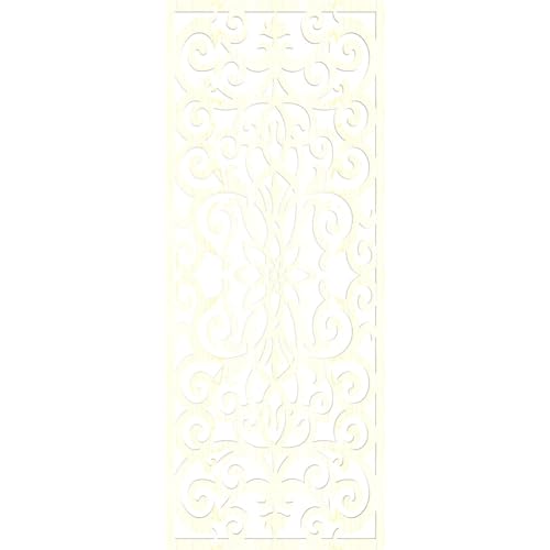 Image of Buel Decorative Pierced Fretwork Wood Wall Panels, 23 3 /8 inchW x 59 3 /8 inchH x 1 /4 inchT, Red Oak