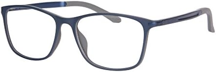SHINU TR90 Progressive Multifocus Reading Glasses Multiple Focus Eyewear-SH031(bule and grey-anti blue up+1.50, down+4.00)