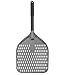G.a HOMEFAVOR 12inch Perforated Pizza Peel, Professional Rectangular Pizza Paddle, Hard Anodized Aluminum Turning Pizza Oven Peel 12x14 Inch Blade