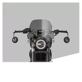 Déflecteur air Moto pour Benda pour BD300 pour BD 300 Accessoires Pare Brise De Moto Protection Contre Le Vent Parebrise Coupe Vent Pare Brise Écran Avant(A Grey 35cm)