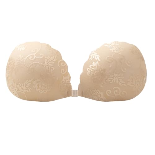 XFSRG Soutien Gorge adhésif sans Bretelles en Silicone Dos Nu Invisible Collant Levage des Seins Soutien-Gorge Push-up réutilisable pour Les Femmes(B)