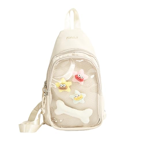 Sac moderne transparent géométrique haute finition avec poches