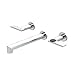Newport Brass 3-2495/03N Keaton Tub Filler Faucet Trim Wall Mounted with Metal Lever Handles, Polished Brass Uncoated