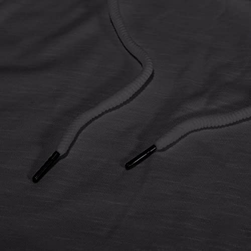 Mens Fashion Workout Hoodies Athletic Breathable Lightweight Sports Sweatshirt Solid Color Soft Pullover A-Grey #TOP5