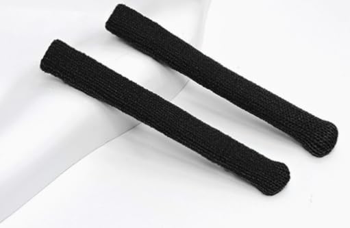 GTYHH 6 Pares De Patillas De Punto Negro para Gafas, 2 Cadenas para Gafas Antipérdida, Fundas Protectoras Elásticas para Las Patillas, Almohadillas De Imitación para Los Oídos.