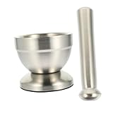  Cabilock 1 Ensemble Pilon à Ail Trousse à Cocktails Nourriture Kit Cocktail à L\'ancienne Médecine Trousse Bébé Mini-outils Mortier D\'ail Inoxydable Suite Acier Inoxydable Boîte De Couleur