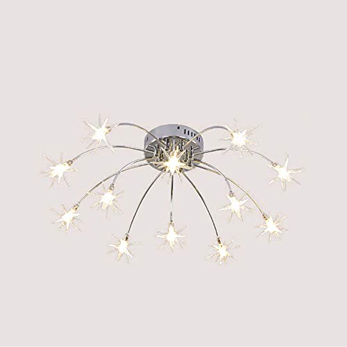 Lustre feu d'artifice nordique 15 lumieres pour salon et salle a manger