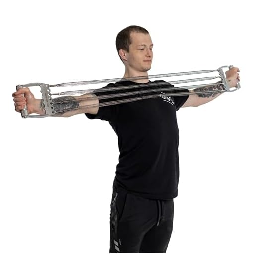 Chest Expander for Men [Bells of Steel] Adjustable Chest Exerciser, Versatile Chest Workout Equipment for Men, Portable Resistance Expander for Upper Body Strength Training