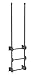 VESTIL Dock Ladder Walk Thru Style 3 Step Gray (DKL-3-GYSG)