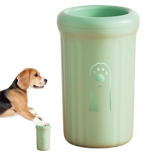 Lrtyui 犬用足洗い器 | ペット泥汚れ足カップ,小型犬 子猫 猫 旅行 キャンプ 屋内シャワー用 携帯ポータブル足洗い | 汎用ペットクリーナー
