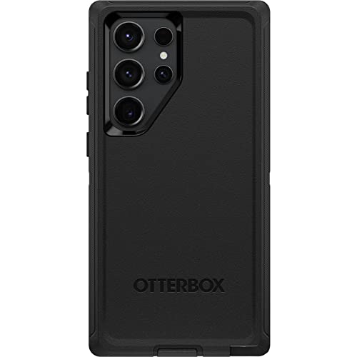 OtterBox Galaxy S23 Ultra Defender Series Case - Black, Rugged & Durable, with Port Protection, Includes Holster Clip Kickstand by OtterBox - Used condition - US$28.64