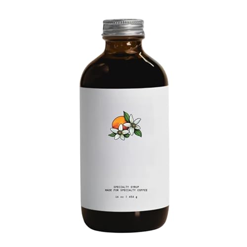 Pax & Beneficia Zahr Syrup 16 oz – All-Natural Orange Blossom, Cardamom and Honey Syrup for Coffee, Tea, Cocktails & Baking – Clean Ingredients, Barista-Grade Coffee Syrup