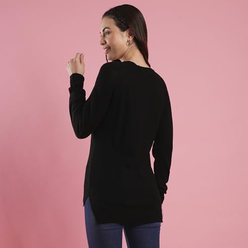 Image of Globus Women Red Solid Round Neck Casual Top-3638067002