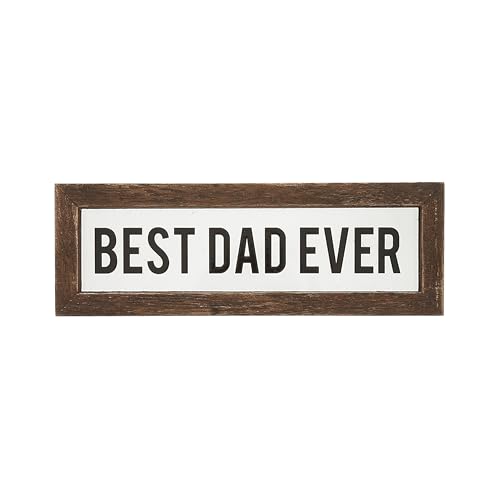 Pavilion Best Dad Ever 6" x 2" Plaque Desk/Wall Sign