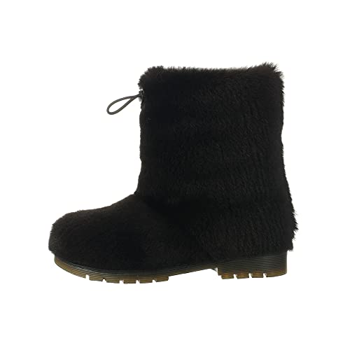 Black winter boots, mouton fur toddler boots, unisex children's snow boots,big kids mukluks,yeti boots for kids,children winter shoe3