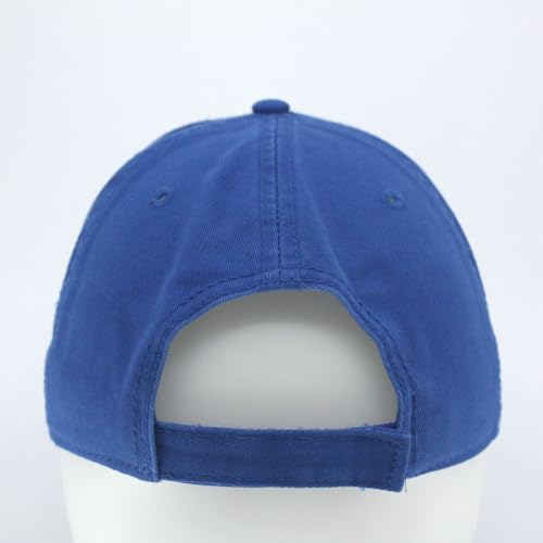 Image of Classic Washed Cotton Baseball Cap - Vintage Adjustable Dad Hat, Curved Bill for Men Women, Outdoor Everyday Wear