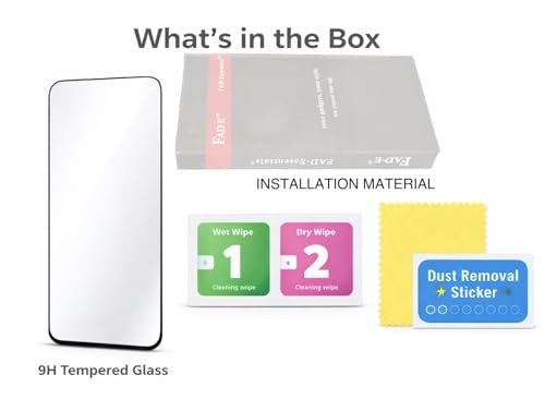 Image of FAD-E Tempered Glass Screen Protector Guard Compatible for Oppo K14 5G, K14X 5G (6.75 inch)