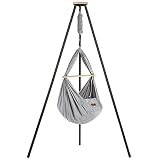 Sicher und einfach: Das stilvolle Tipi-Gestell ist bis schnell und unkompliziert aufgebaut und sehr stabil und standfest und belastbar bis 40 kg. Die Verlängerungskette (100 cm) sorgt für passende Höhen-Einstellung