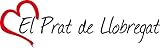 Vinilo Adhesivo para el coche o la moto ' EL PRAT DE LLOBREGAT ' (Ciudad) corazón Sticker ca.4x16cm Pegatina sin fondo