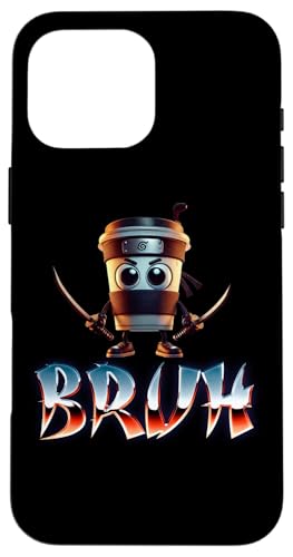 Funny Bruh Coffee Cup Cappuccino Assassino スマホケース iPhone 16 Pro Max 用