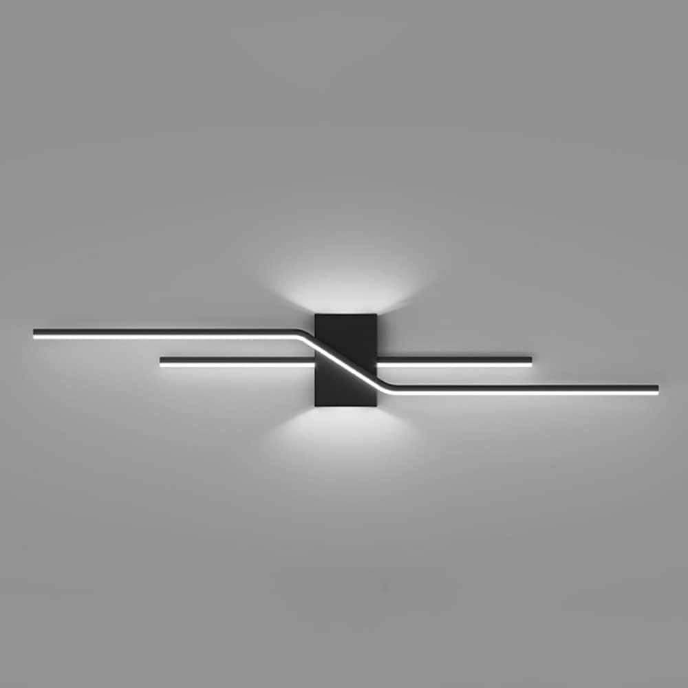 XANAYXWJ Lampada da Parete lineare a LED per Interni, Lampada da Parete a Strisce di Metallo con Paralume in Acrilico, rondella da Parete con Illuminazione Decorativa per Soggiorno (Bianco 120 cm)