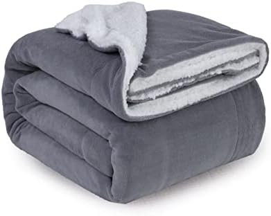 ComfyWell Sherpa Fleece Blanket, Soft and Cozy - Throw Blanket, Large Fluffy Blanket throws for Sofa, Couch, Bed, Travel, Thick Thermal Warm Bed Blanket 150x200cm. (Twin/Double, Burgundy)