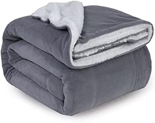 ComfyWell Sherpa Fleece Blanket, Soft and Cozy - Throw Blanket, Large Fluffy Blanket throws for Sofa, Couch, Bed, Travel, Thick Thermal Warm Bed Blanket 150x200cm. (Twin/Double, Burgundy)