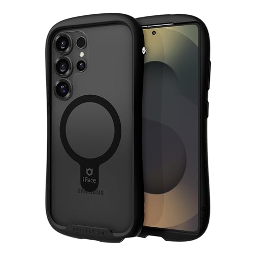 iFace Galaxy S25 UltraΉ - NAP[X [Reflection] [MagSynq] MagSafeΉ KX Obv op[ Ռ ی  j[NȃfUC tBbg gѓdbP[X - ubN