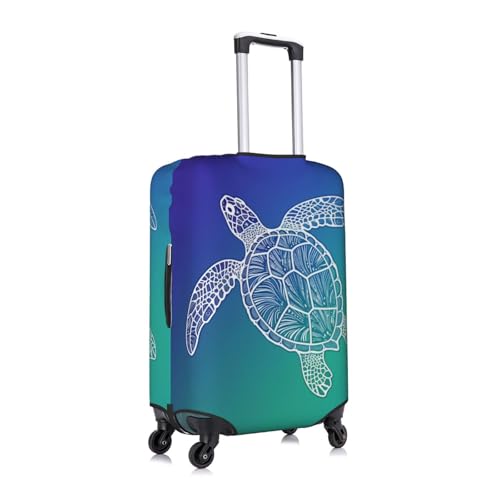 Blue Sea Turtle Luggage Cover Washable Suitcase Cover Anti-Scratch Luggage Protector Covers Elastic Luggage Identify for Suitcase XL fits 29-32 Inch Luggage3