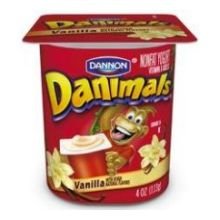 Danimals Vanilla Nonfat Yogurt , 4 Ounce Cup -- 48 per case.