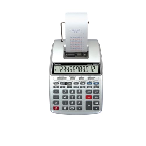 Image of Canon P23-DTSC II Printing Calculator, 2-Color Printing, Silver