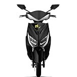 EOX E2 Low Speed Electric Scooter Non RTO with 60-80Km Range, Black Portable Lithium Battery & Charger