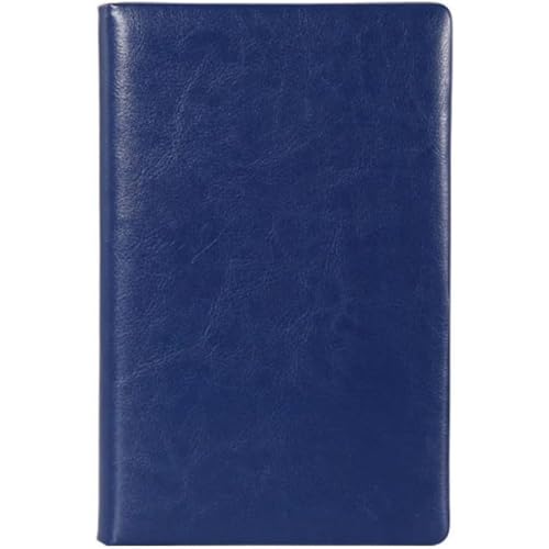 JBJSHHY手帳 A5サイズ A5*2 2冊入り シンプル 横罫線 96枚 大人 メモ ノート手 PUレザー 8mmの幅 ビジネス スケジュール 文房用品 オレンジ 192ページ 日記帳 オフィス 就職 進学 プレゼント PUレザーノート (B5*2,青