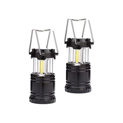 2 Pack LED Camping Lantern Survival Kit LED Collapsible Portable LED Lanterns, Battery Powered Emergency Light Lightweight Waterproof for Camping Hiking Garden Outages (18LED) Cover
