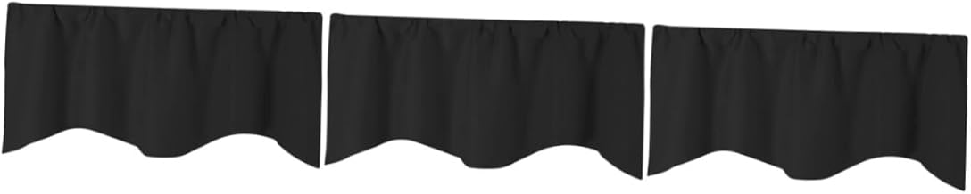 VOSAREA 3 Pçs Cortinas Curtas Cortina De Janela Curta Cortina De Cor Pura Cortina De Porta Cortinas De Cozinha Cortina De Casa Produto Acabado Persianas Romanas