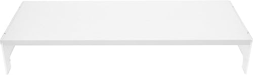 BESPORTBLE Acrylic Desktop Monitor Riser with Stable Legs Computer Screen Height for Neck Relief Desk Laptop Shelf and Organizer for Home Office Use