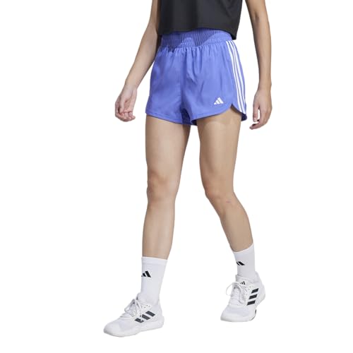 Short de sport adidas Pacer bleu taille haute XXL pour un maintien optimal