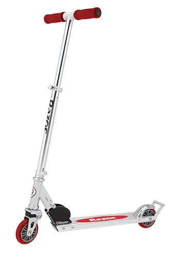 Razor AW Kick Scooter for Kids - Wheelie Bar, Lightweight, Foldable, Aluminum Frame, and Adjustable Handlebars